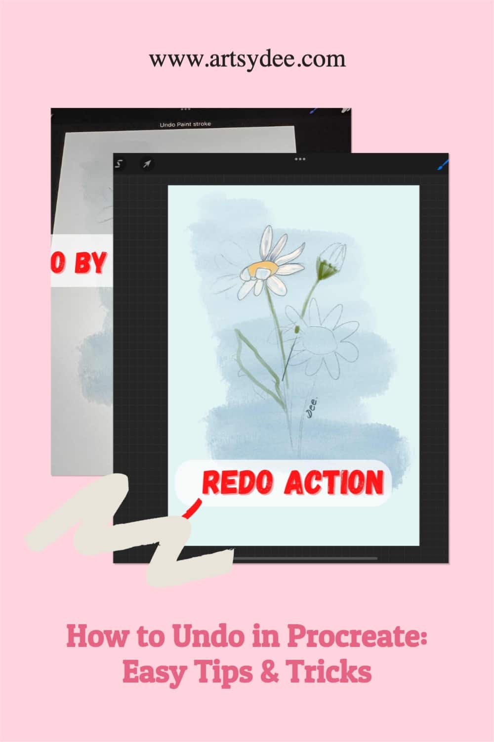 How to Undo on Procreate Easy Tips to Redo & Undo Artsydee Drawing