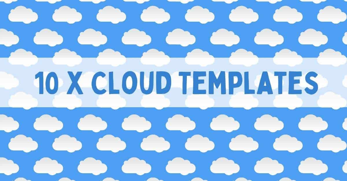 Looking for a cloud template 10 free printable cloud templates for