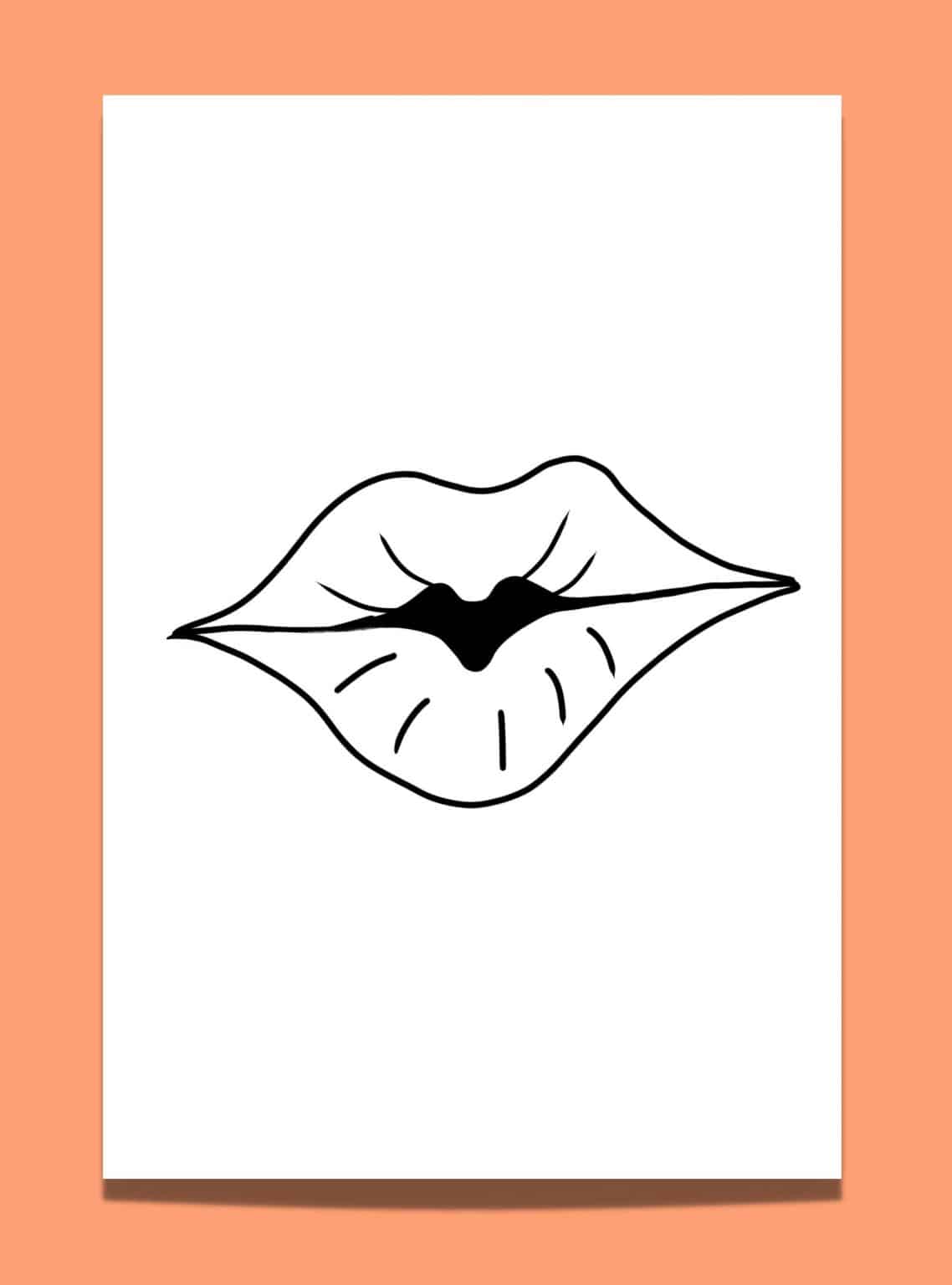 Free Lips Template: 9 Fun Lips and Mustache Printables - Artsydee ...