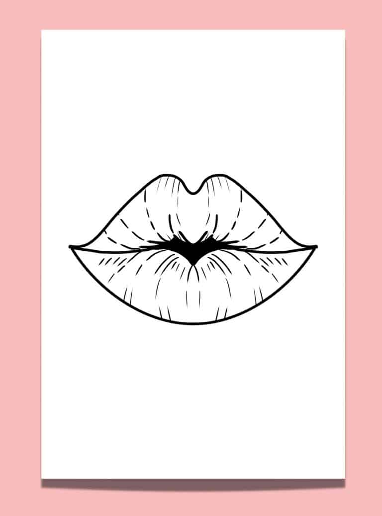 Free Lips Template: 9 Fun Lips and Mustache Printables - Artsydee ...