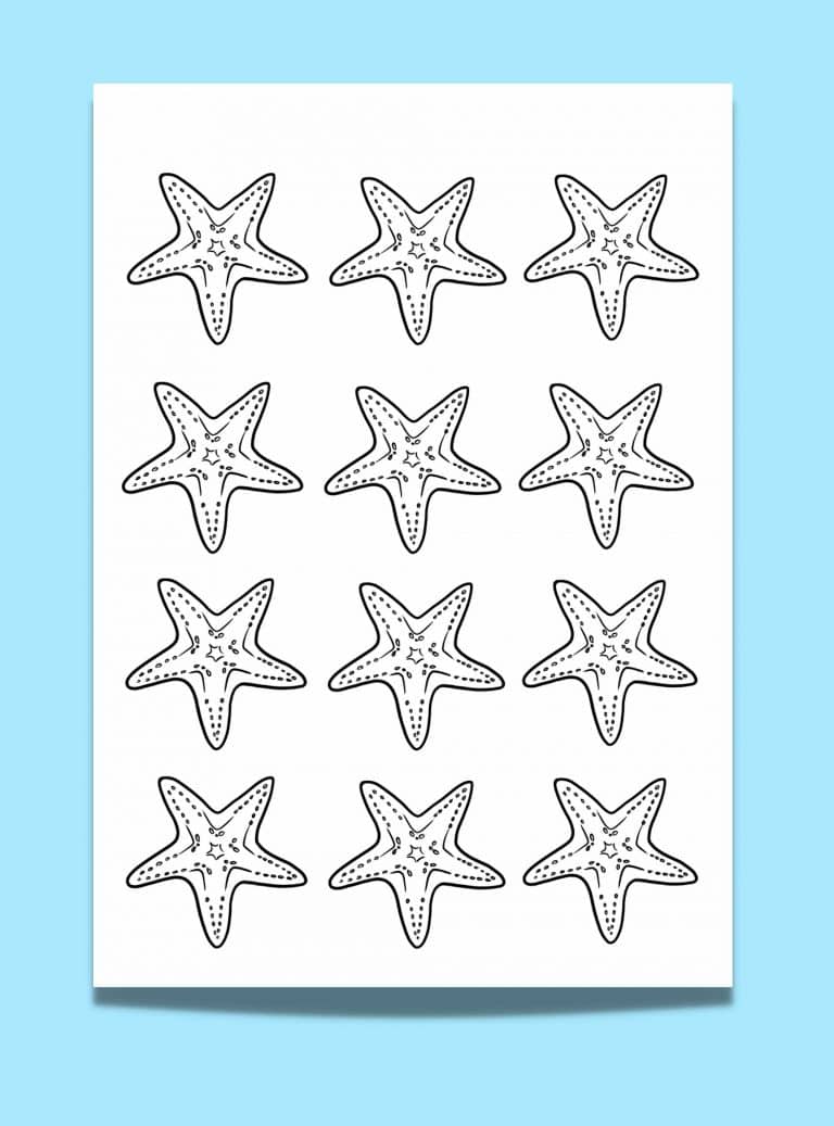 Looking for a Starfish Template? 7 Free Starfish Printables for Whimsical Ocean Art - Artsydee ...