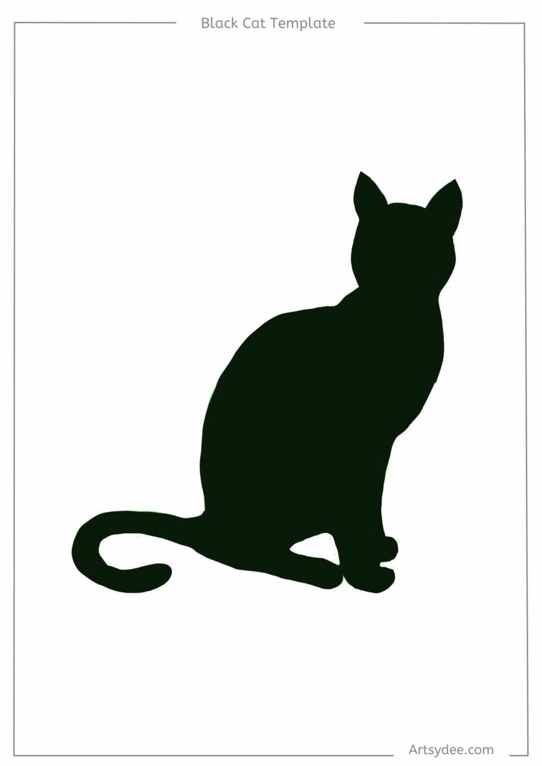 Looking for a Black Cat Template? 16 Free Cute and Spooky Printables ...