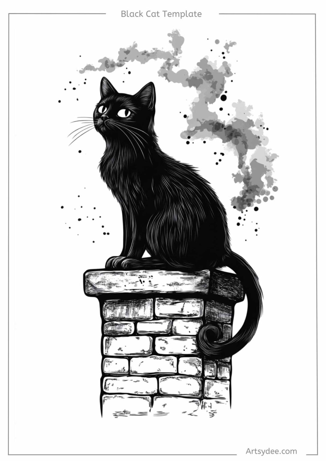 Looking for a Black Cat Template? 16 Free Cute and Spooky Printables ...