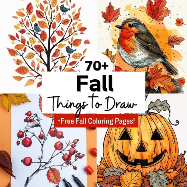 fall things to draw