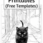 Free printable Black Cat Templates