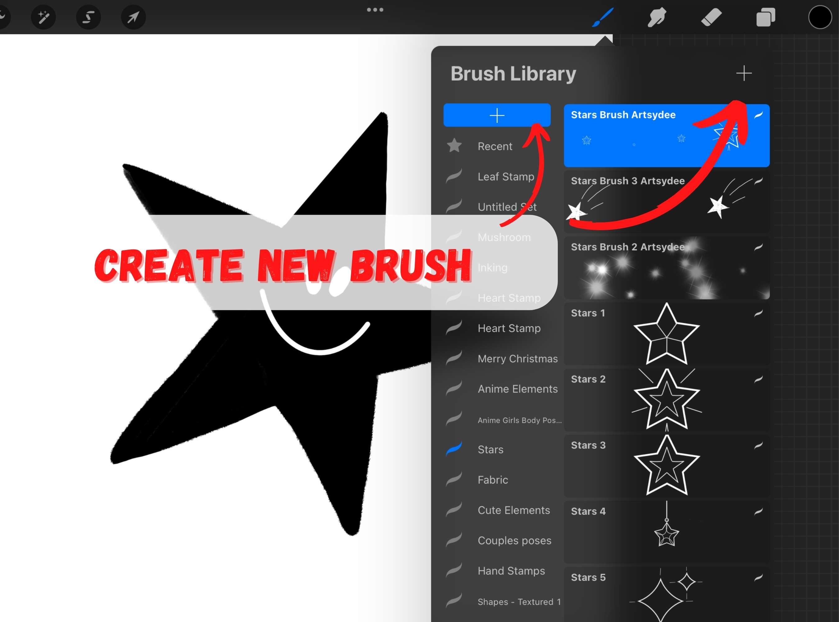 Looking for a Procreate Star Brush? 3 Free Procreate Star Stamps