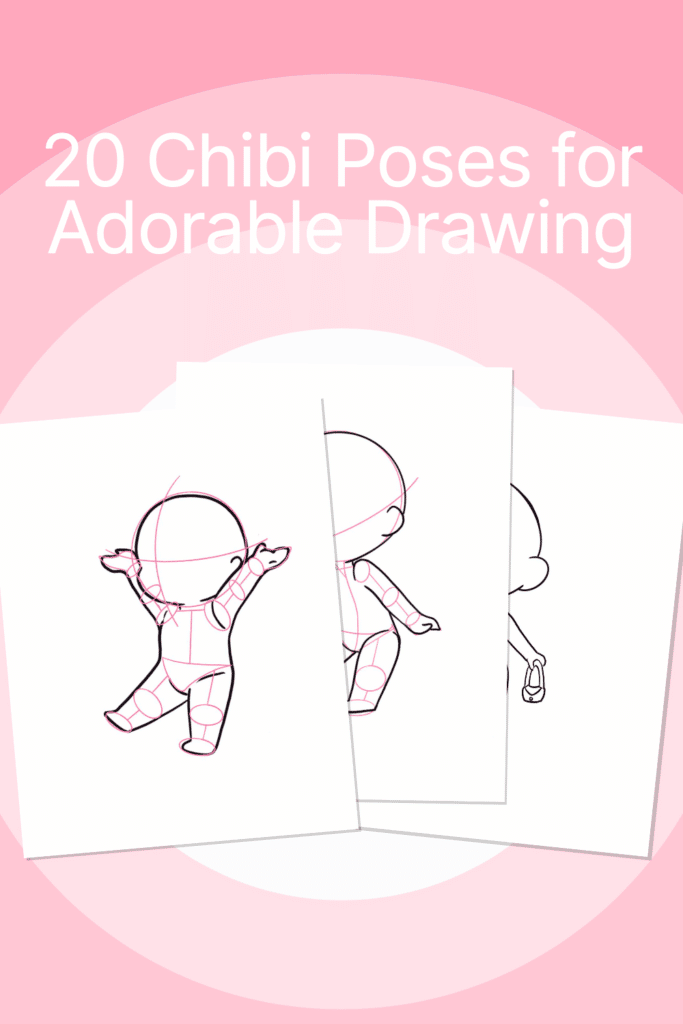 Pin by Airi on Pose in 2023  Anime poses reference, Chibi sketch, Drawing  reference poses