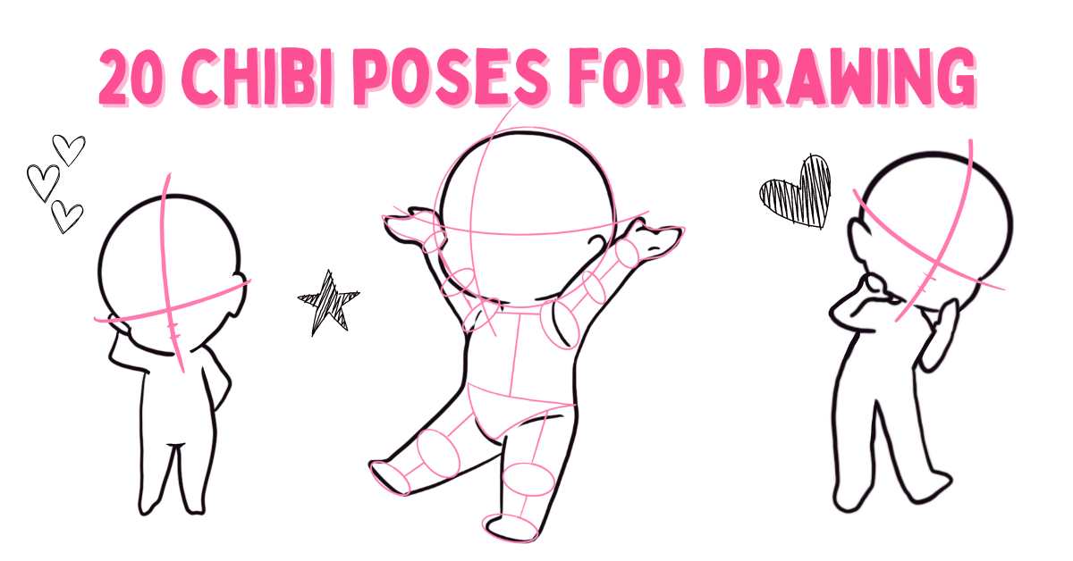 Procreate Chibi Poses Stamps Couple Poses Stamps Anime 