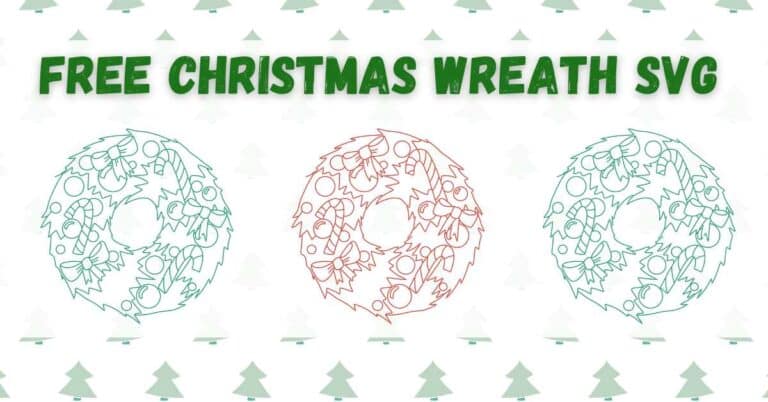 christmas wreath svg featured image