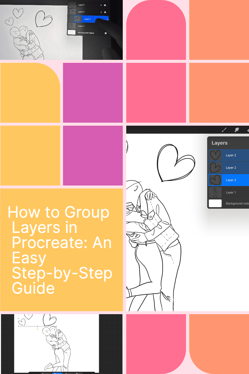 How to Group Layers in Procreate Easy StepbyStep Guide Artsydee Drawing, Painting, Craft