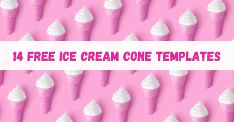 ice cream cone template featured image