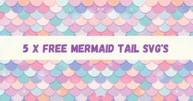 mermaid tail svg free featured image