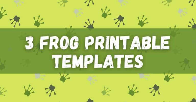 frog printable template featured image