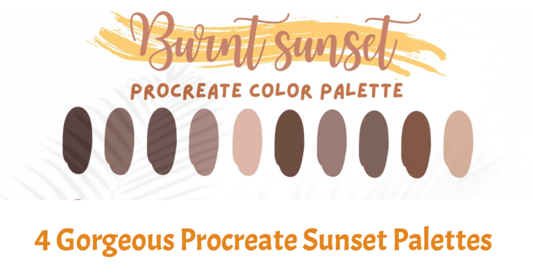 sunset palette procreate featured image