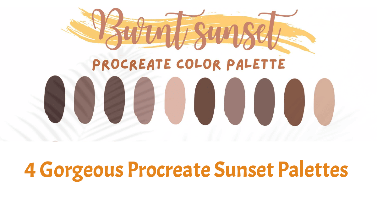 sunset palette procreate featured image