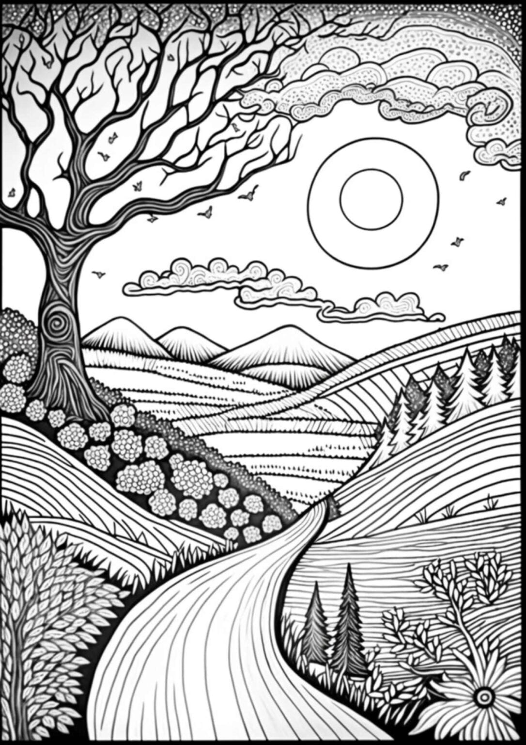 8 Awesome Zentangle Landscape Ideas & How You Can Draw Your Own