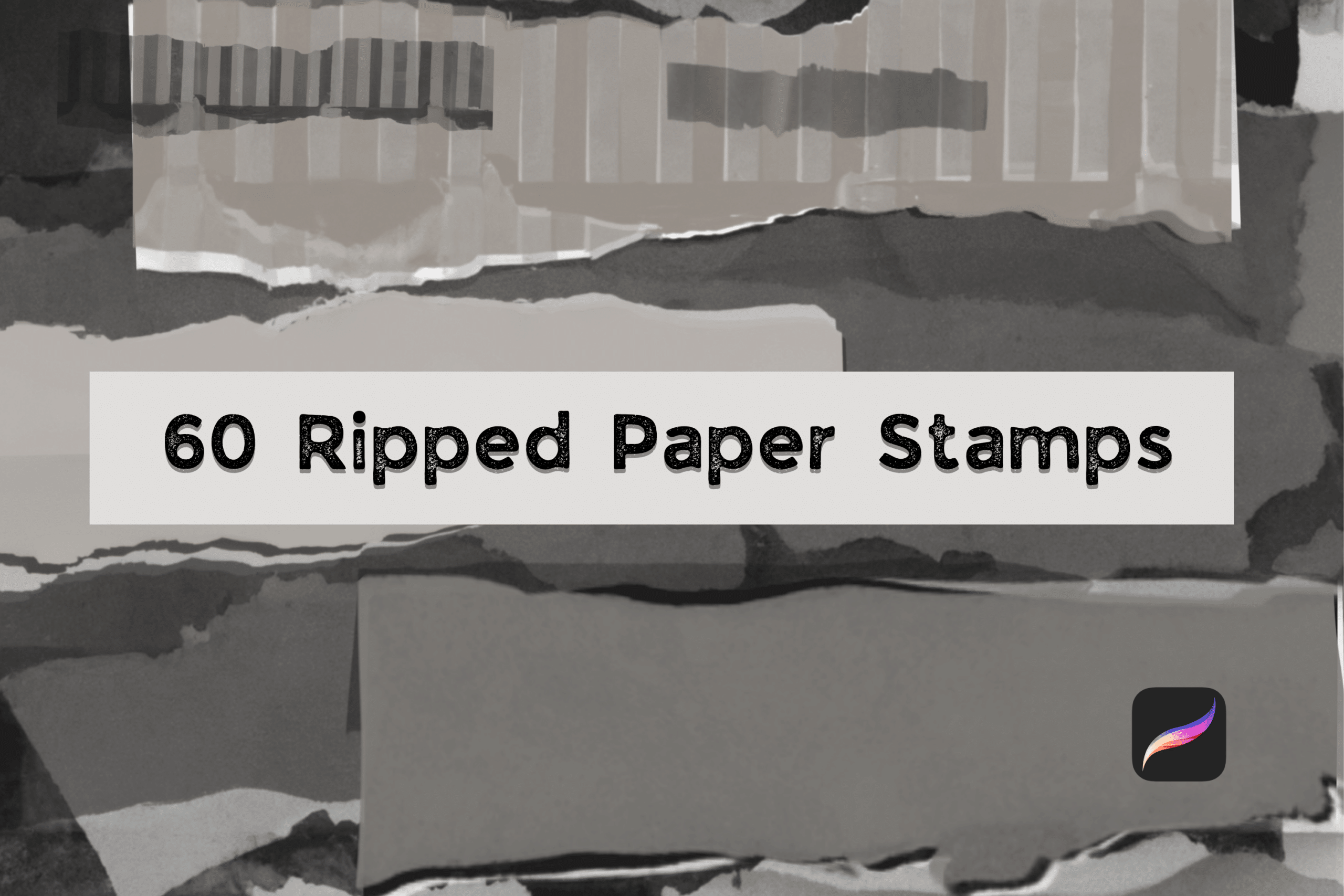 Torn Paper Brush Procreate Paper Background Procreate Textures