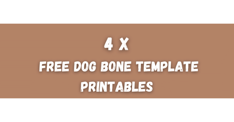 dog bone template printable featured image