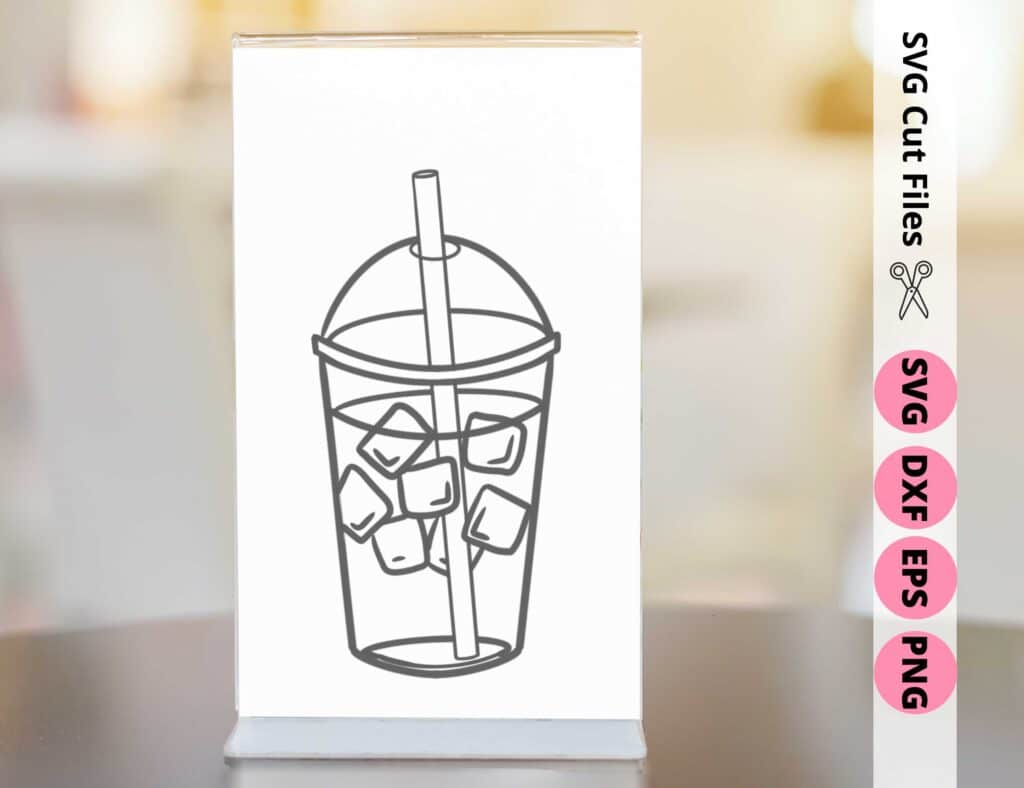 ice coffee svg