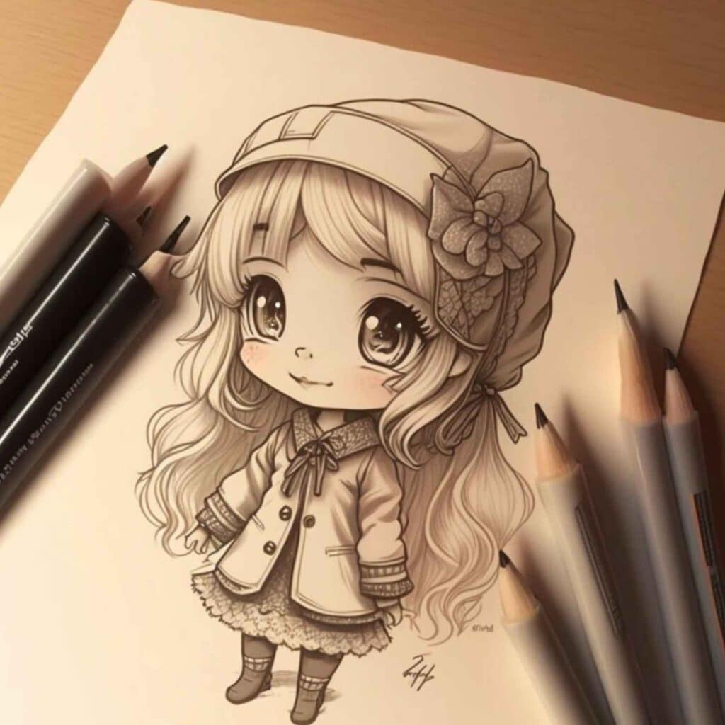Premium Photo | Creative cute watercolor art little princess