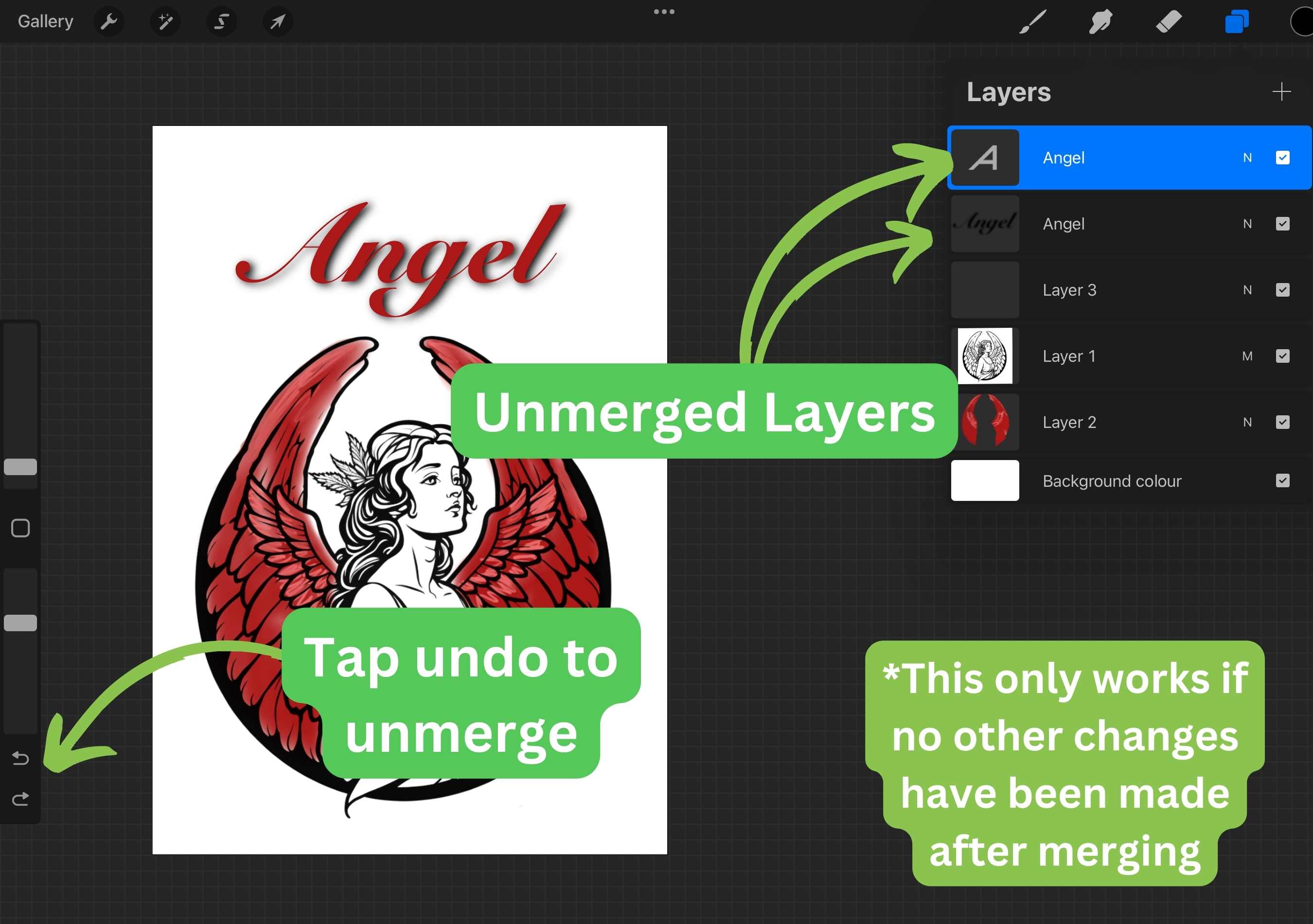 Layer Wizardry How to Unmerge Layers in Procreate and Conquer Your Artwork Artsydee Drawing