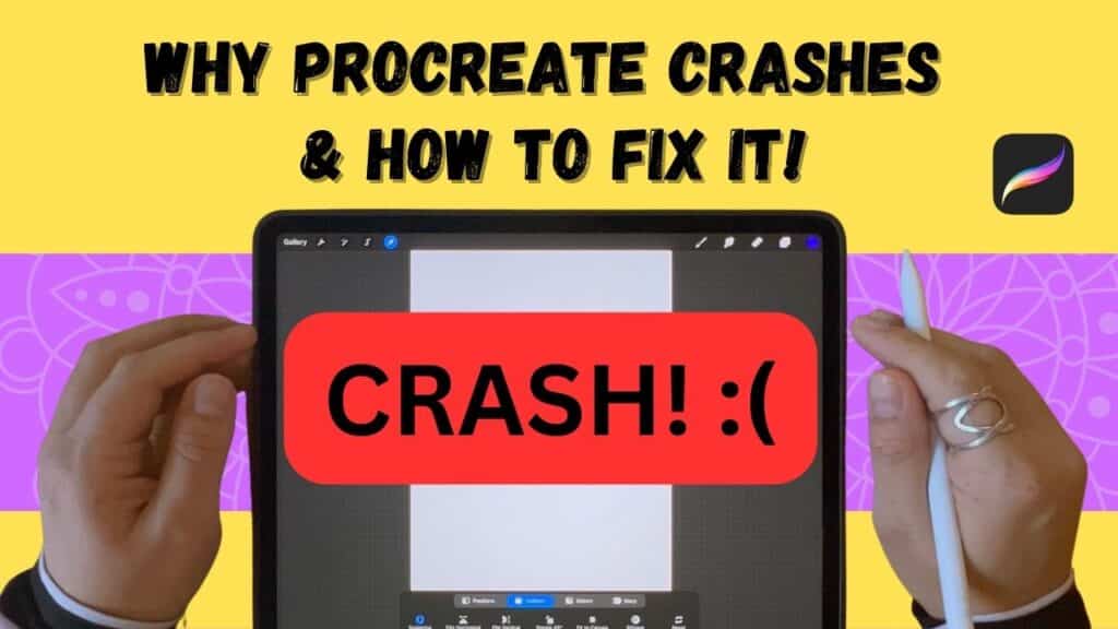 "why does procreate keep crashing" featured image