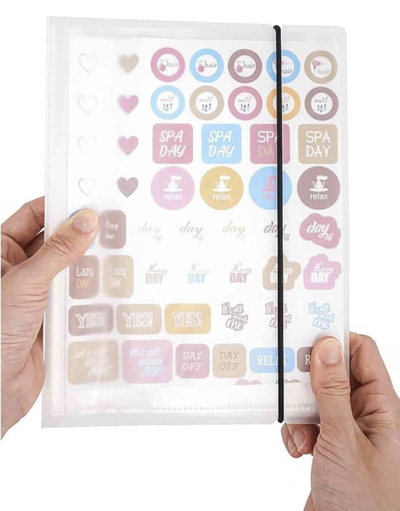 YOAVIP A5 Clear Storage Binder