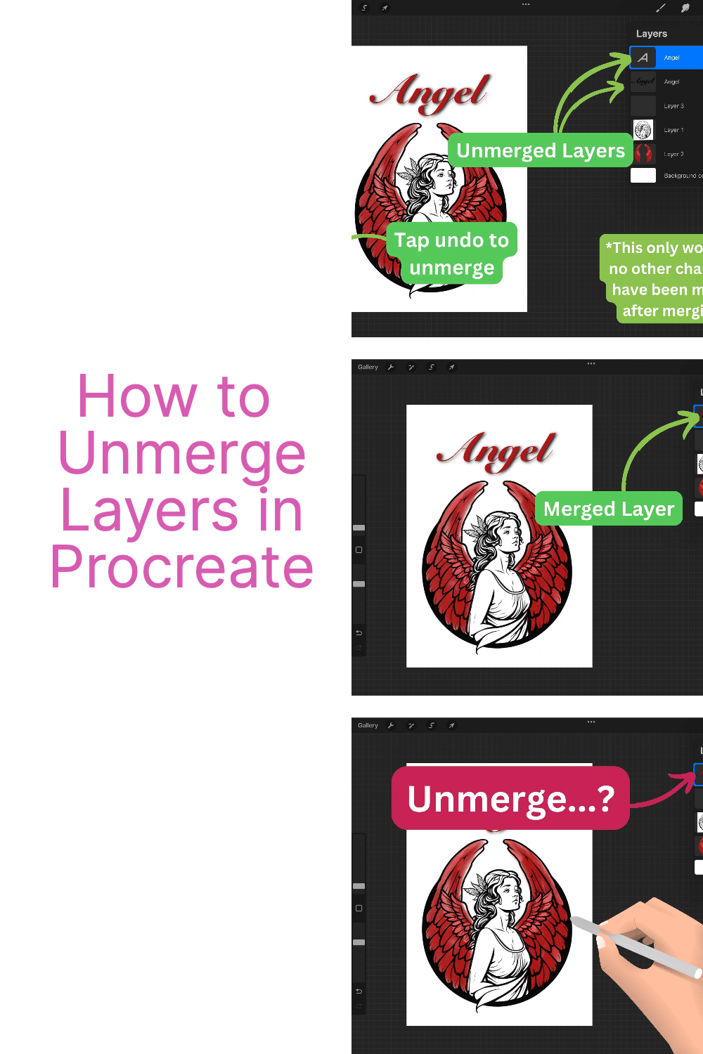 Layer Wizardry How to Unmerge Layers in Procreate and Conquer Your Artwork Artsydee Drawing
