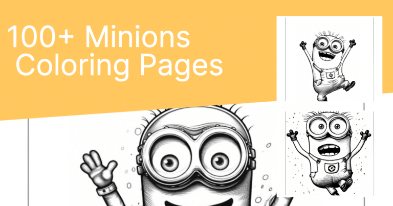 100+ Minions Coloring Pages Featured image