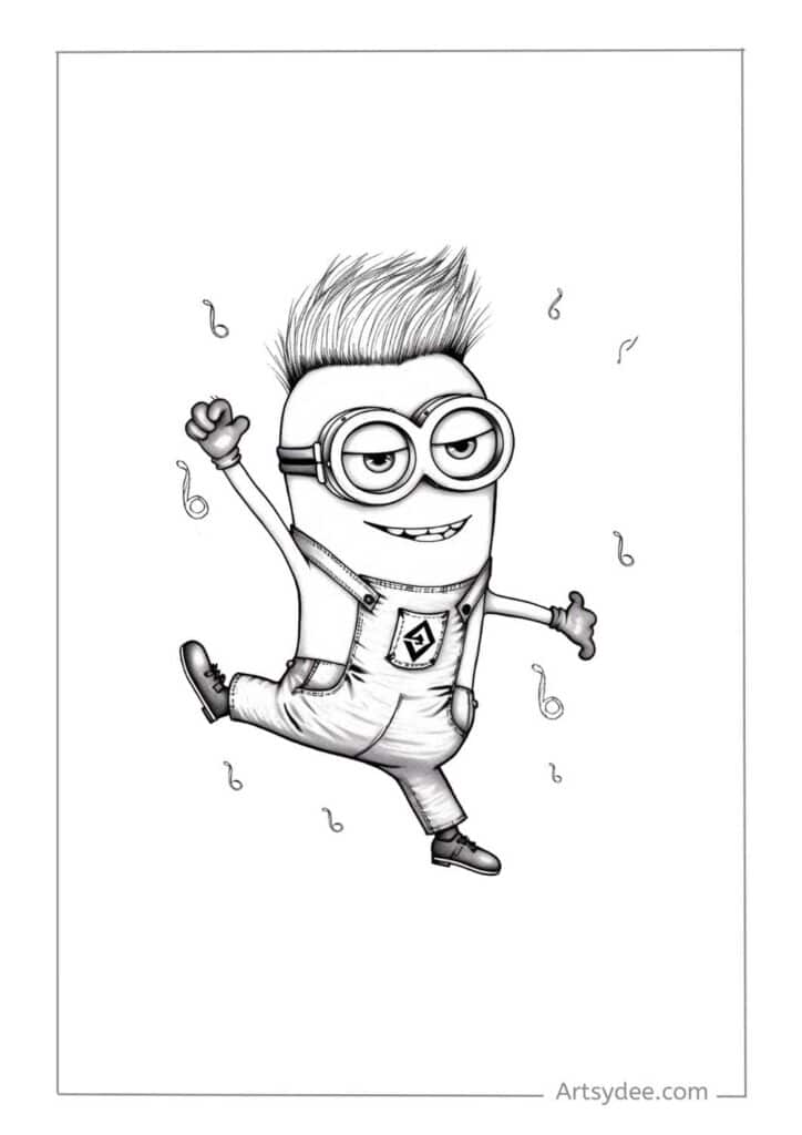 minions coloring pages Artsydee