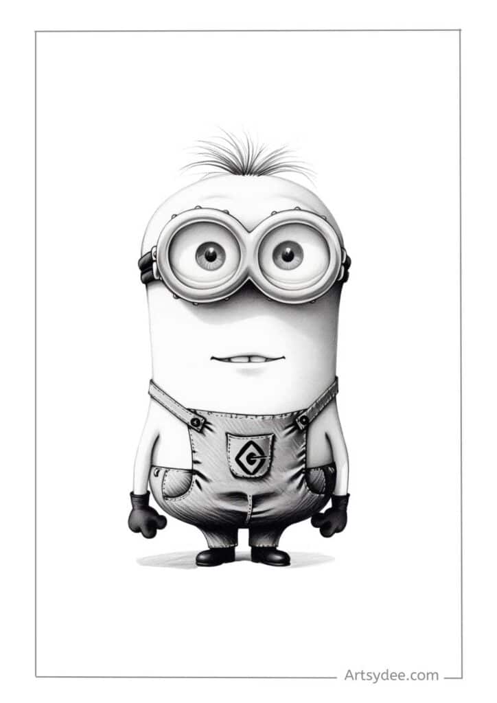 minions coloring pages - Artsydee