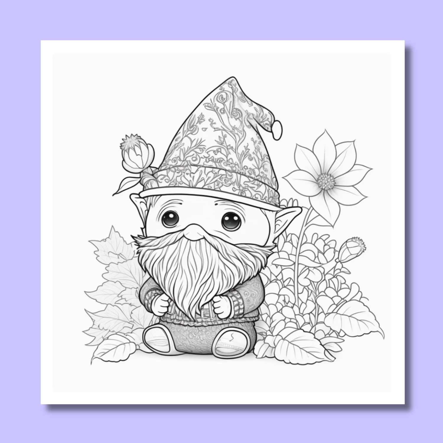 9 Free Gnome Coloring Pages for Kids & Adults! - Artsydee - Drawing ...
