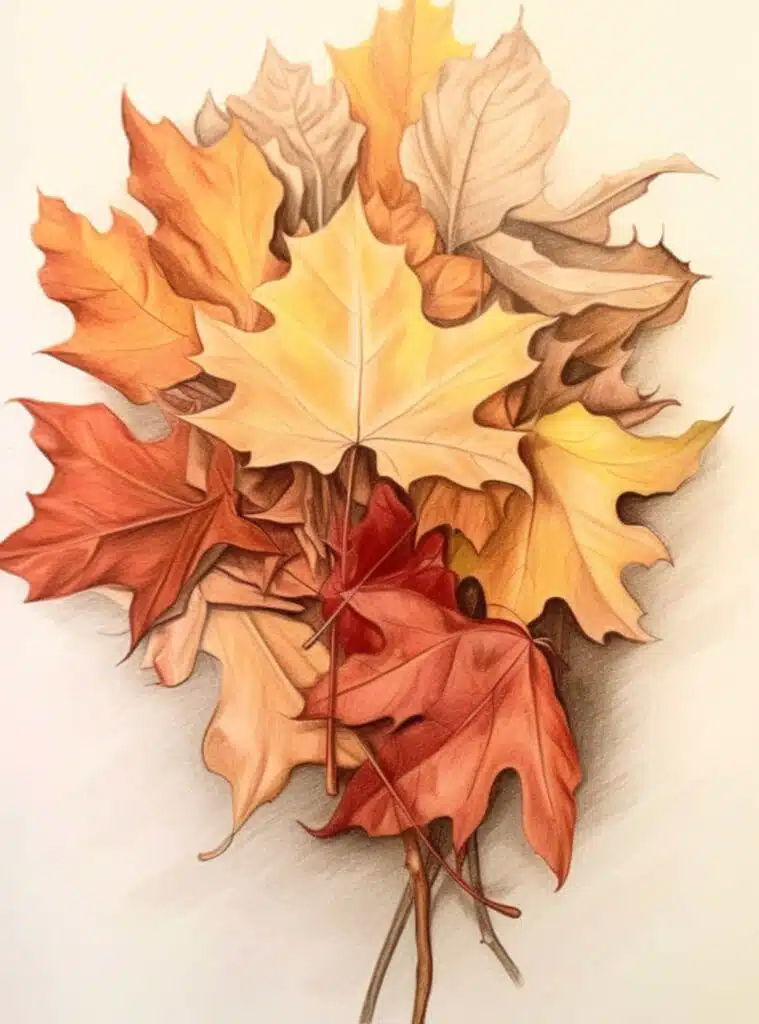 Nature Drawing Ideas_ Autumn Leaves