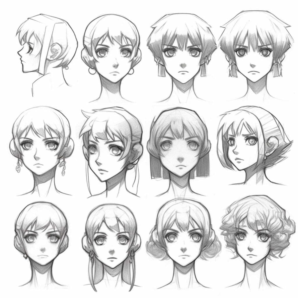 Character Design  Faces Girls