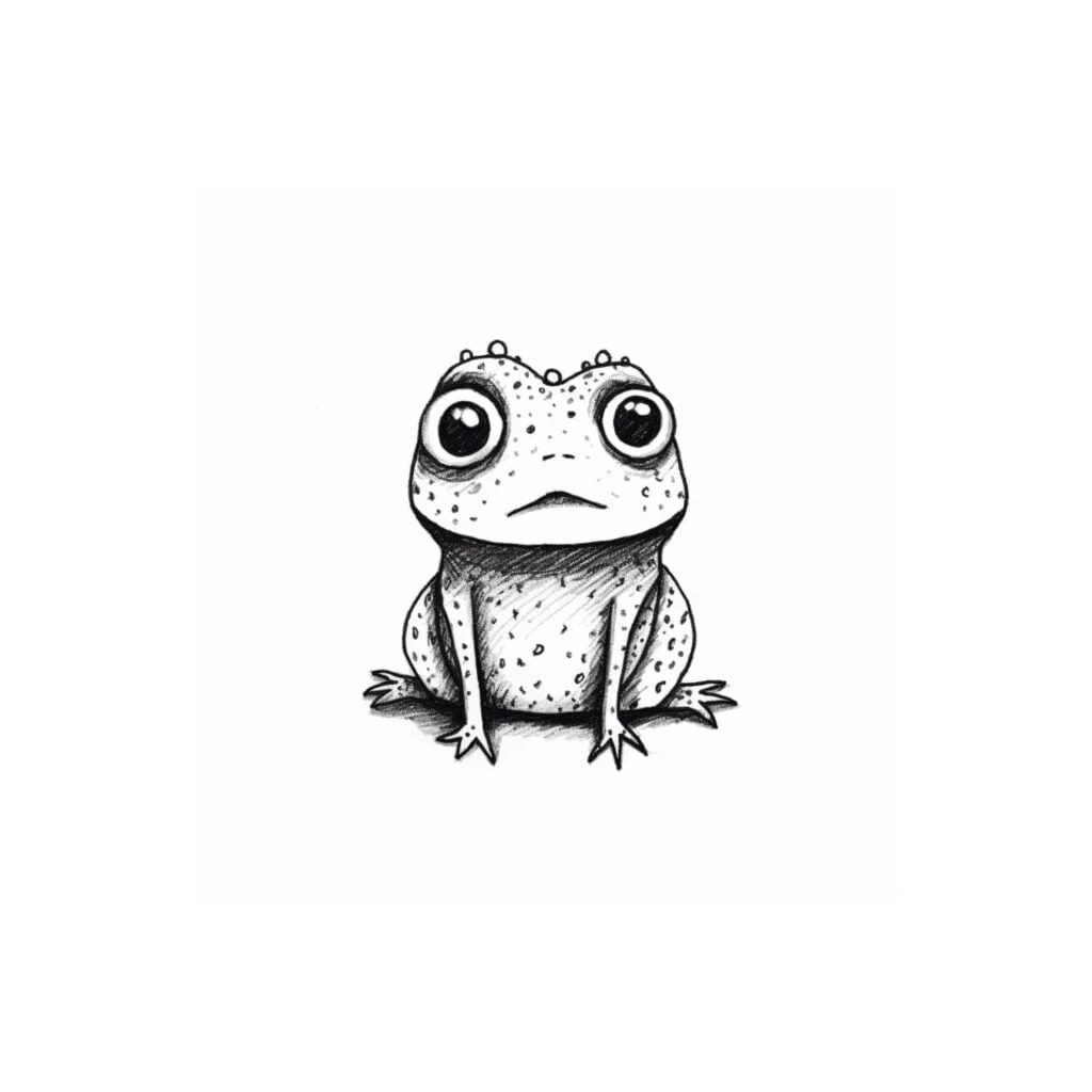 cute little doodles Frog