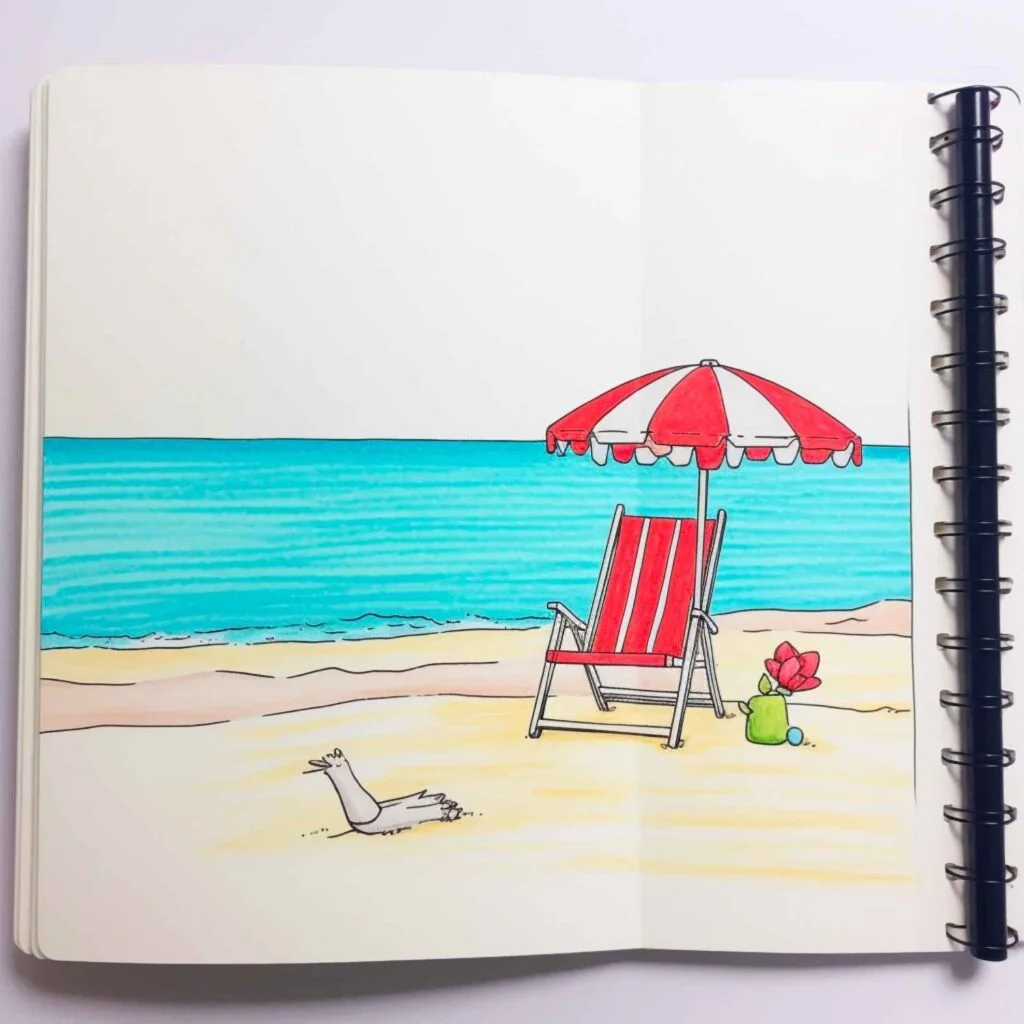 Easy Things to Draw Beach