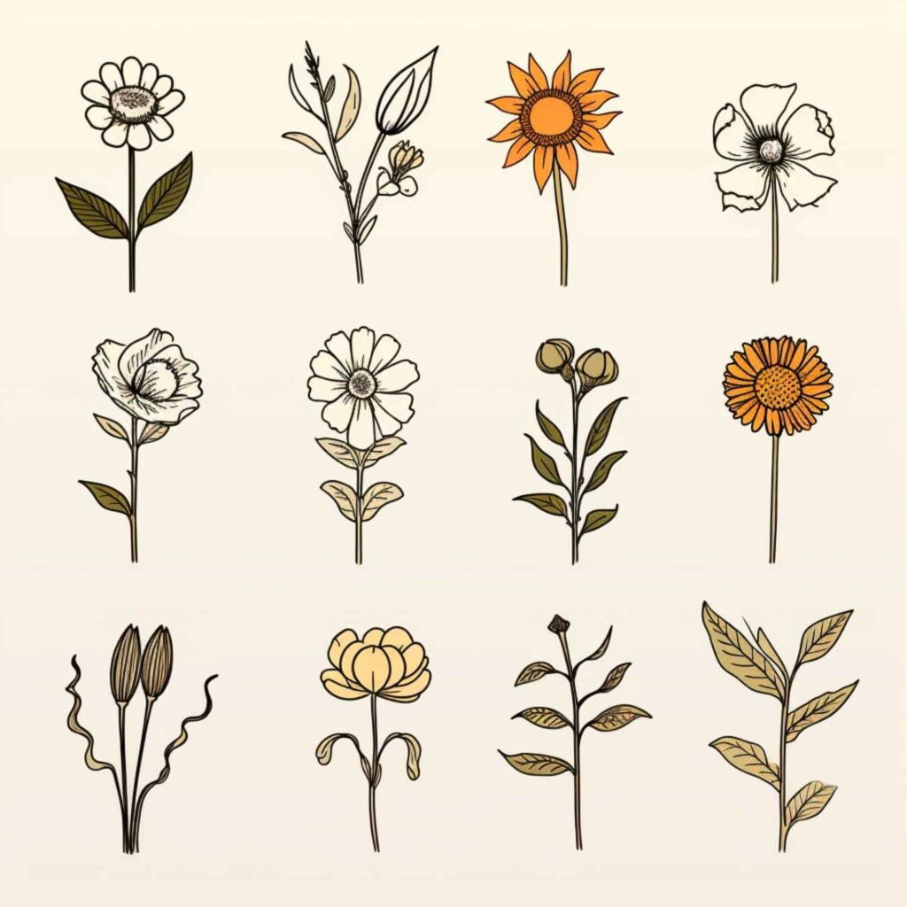 Easy Things to Draw Easy Flowers