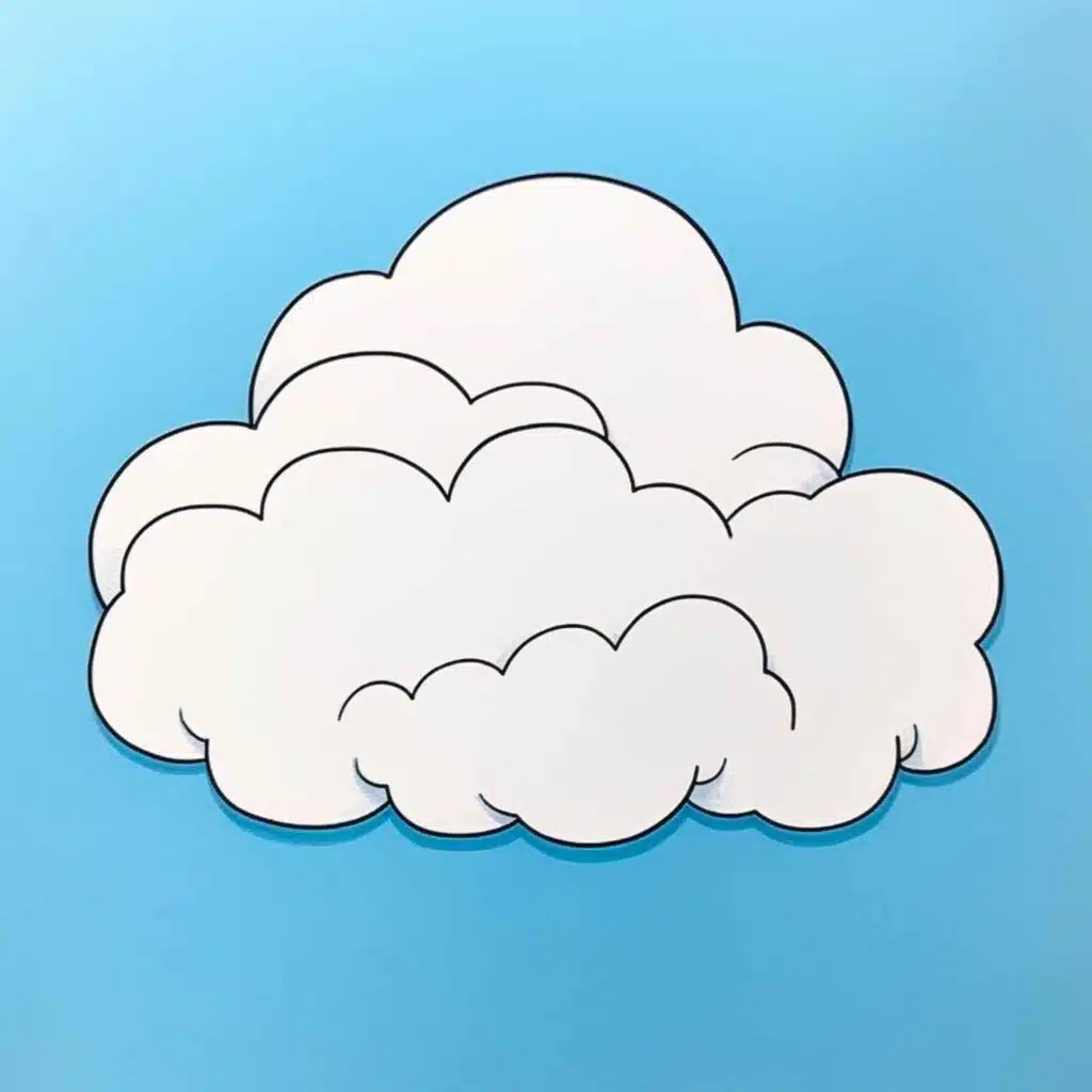 Easy Things to Draw clouds