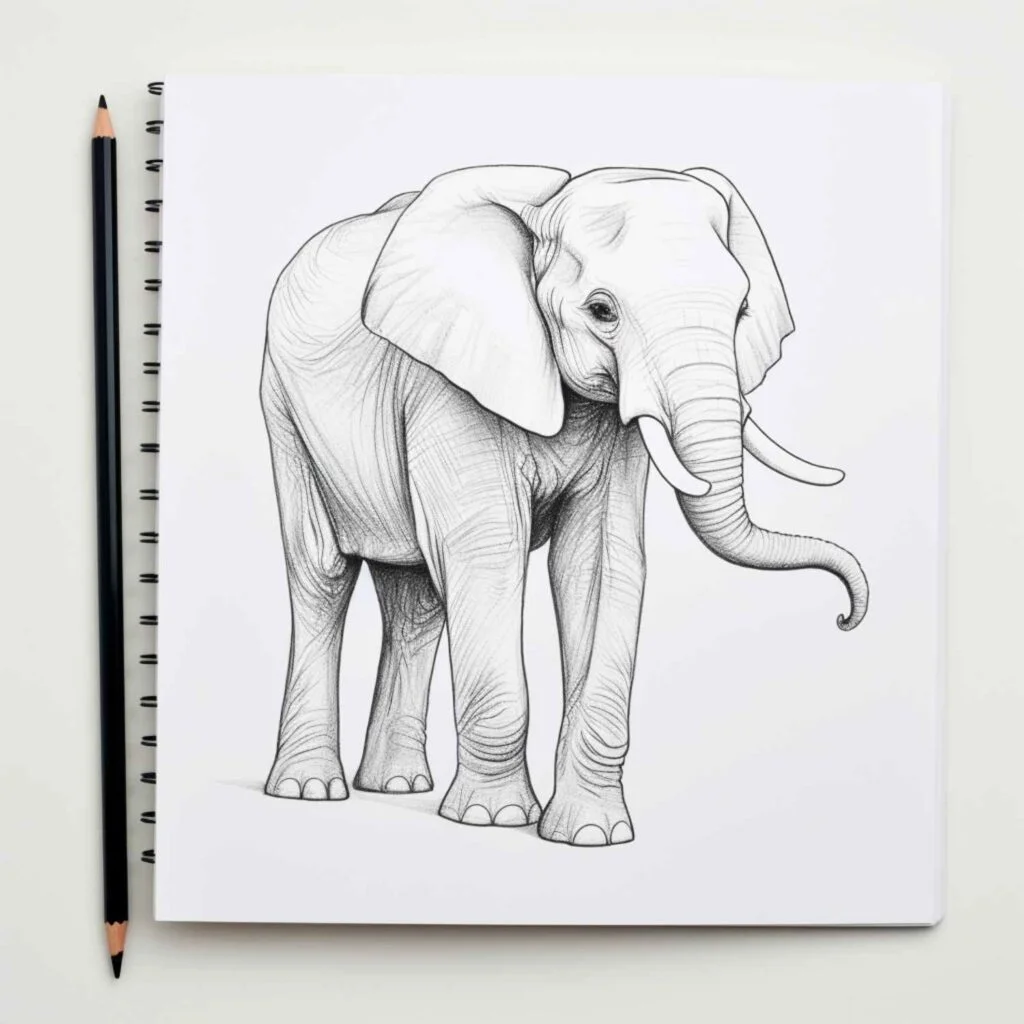 Easy Things to Draw elephant