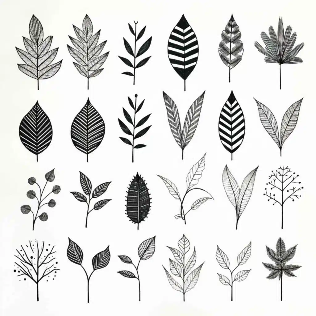 Easy Things to Draw leaves (2)