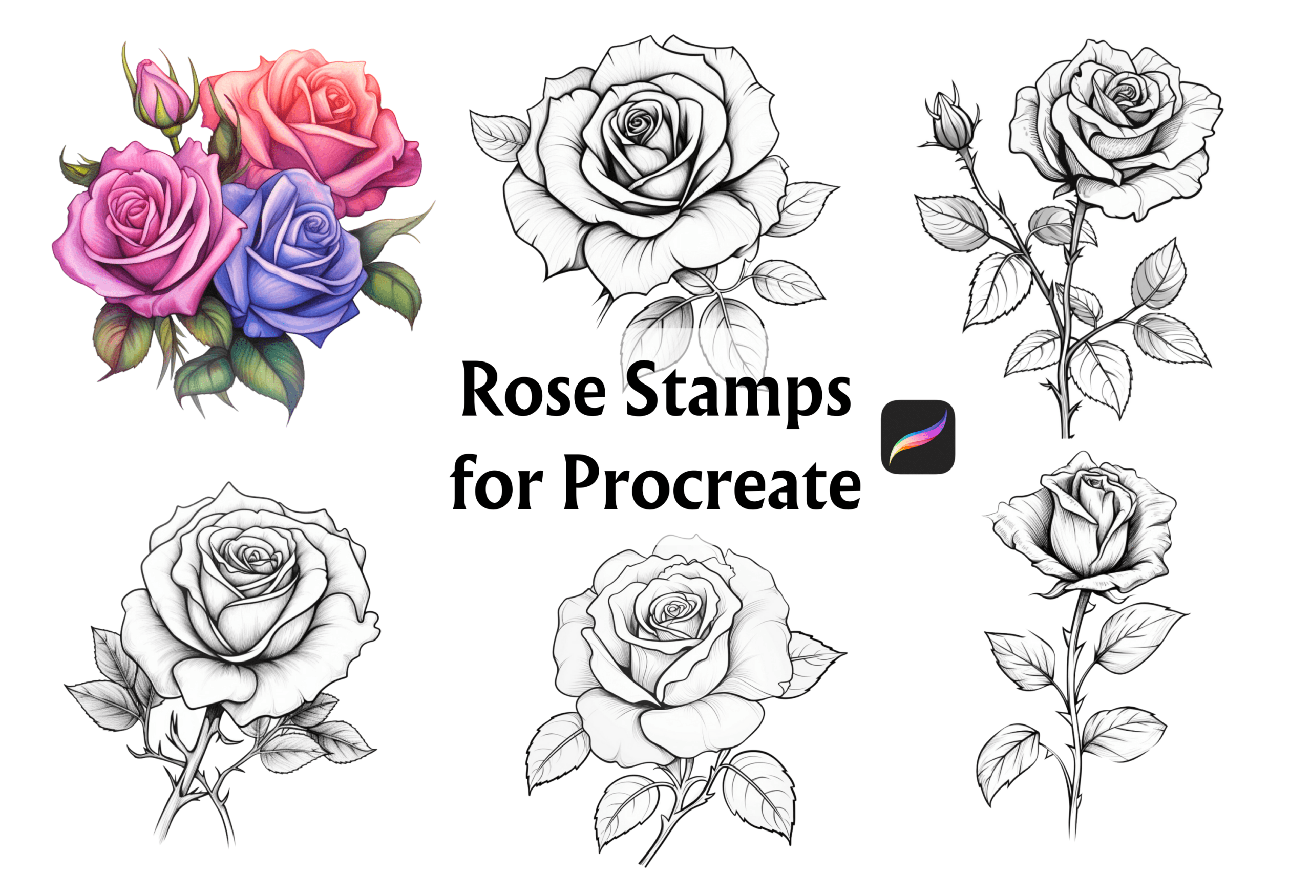 Rose Stamp Brushes Featured Image