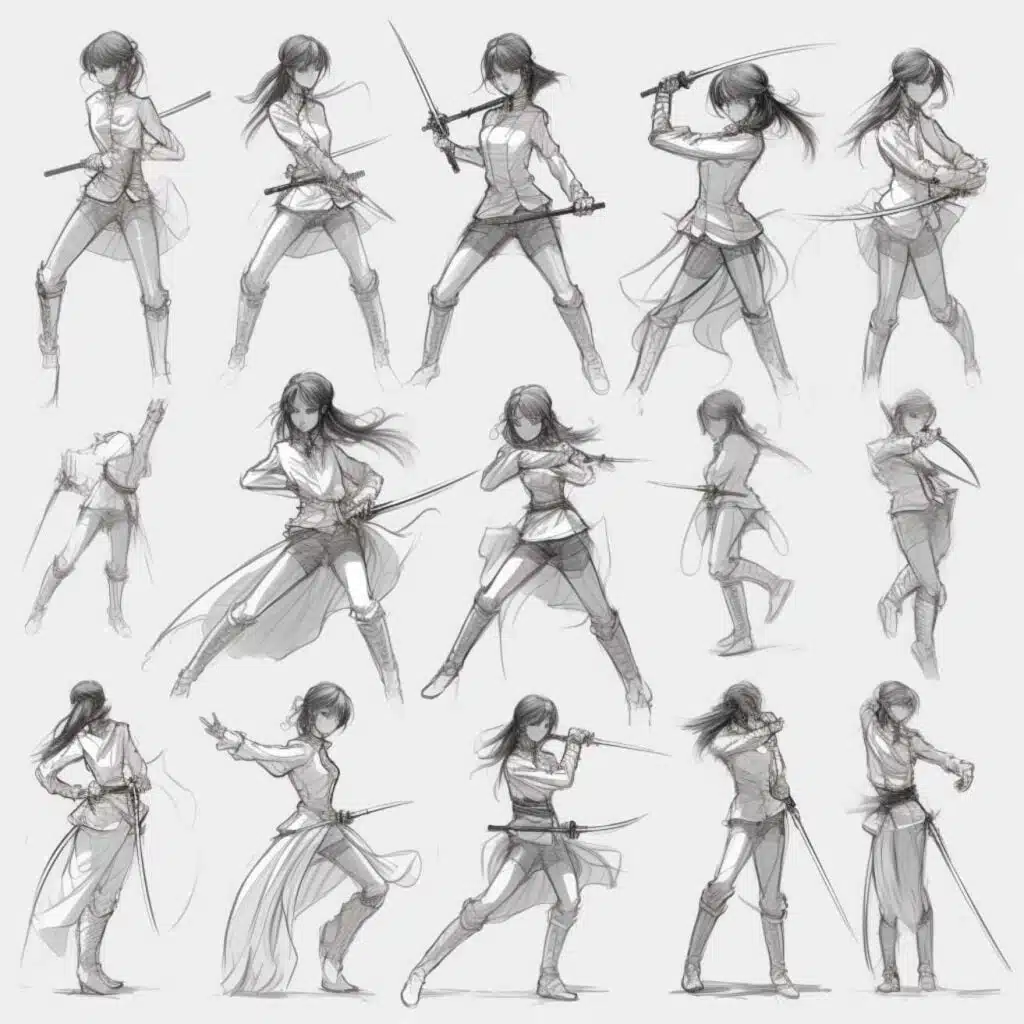 4 Basic Anime Poses (Anime Art Techniques)