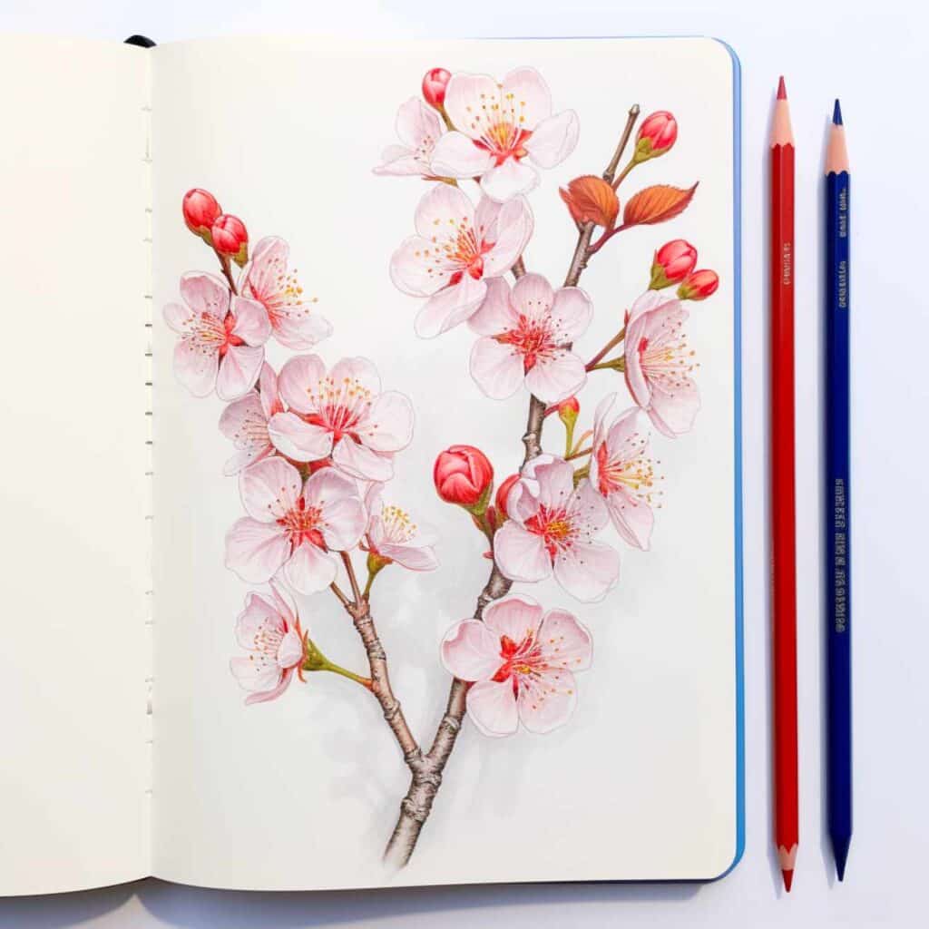 Spring Drawing Ideas Cherry Blossom Branch