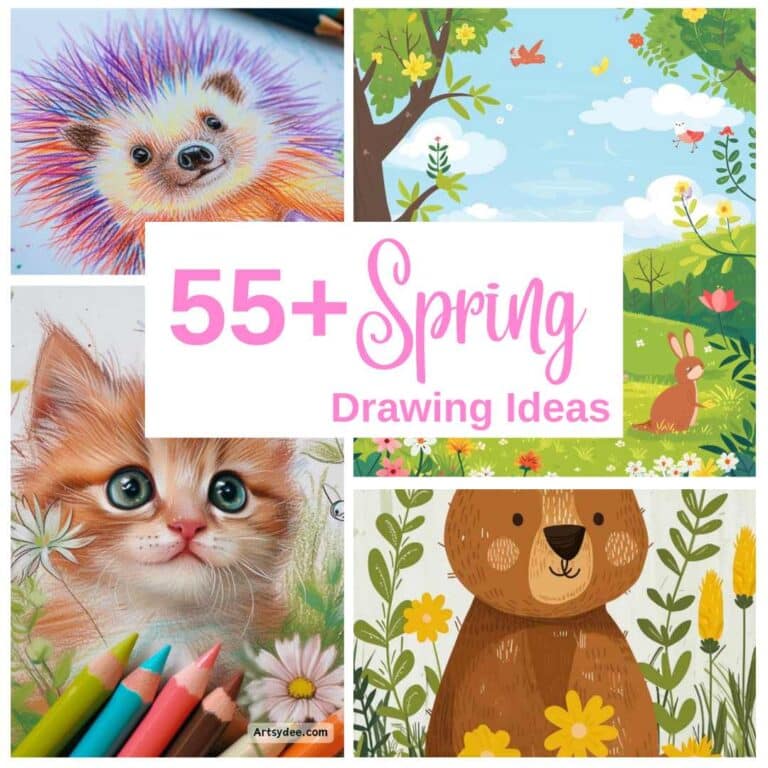 spring drawing ideas