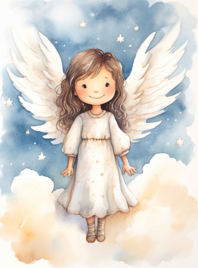 Drawing Ideas for Girls: Cute Angel Drawing