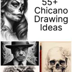 55+ chicano drawings