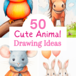 cute animal drawings