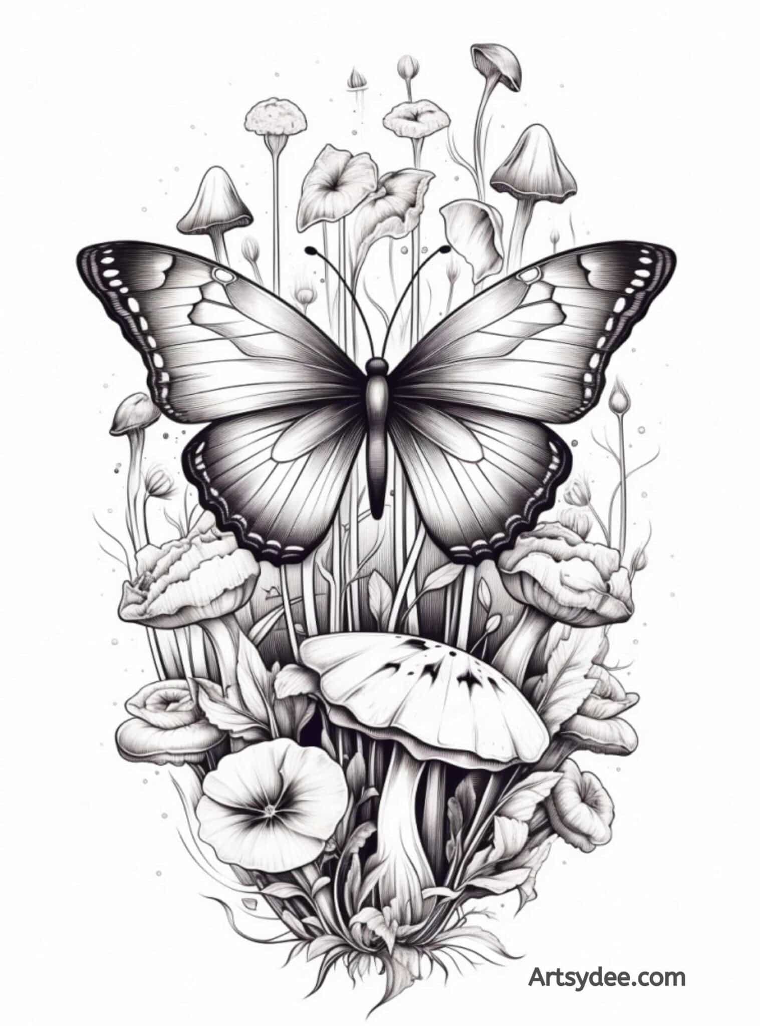 30+ Easy Mushroom Drawing Ideas For Your Sketchbook Artsydee