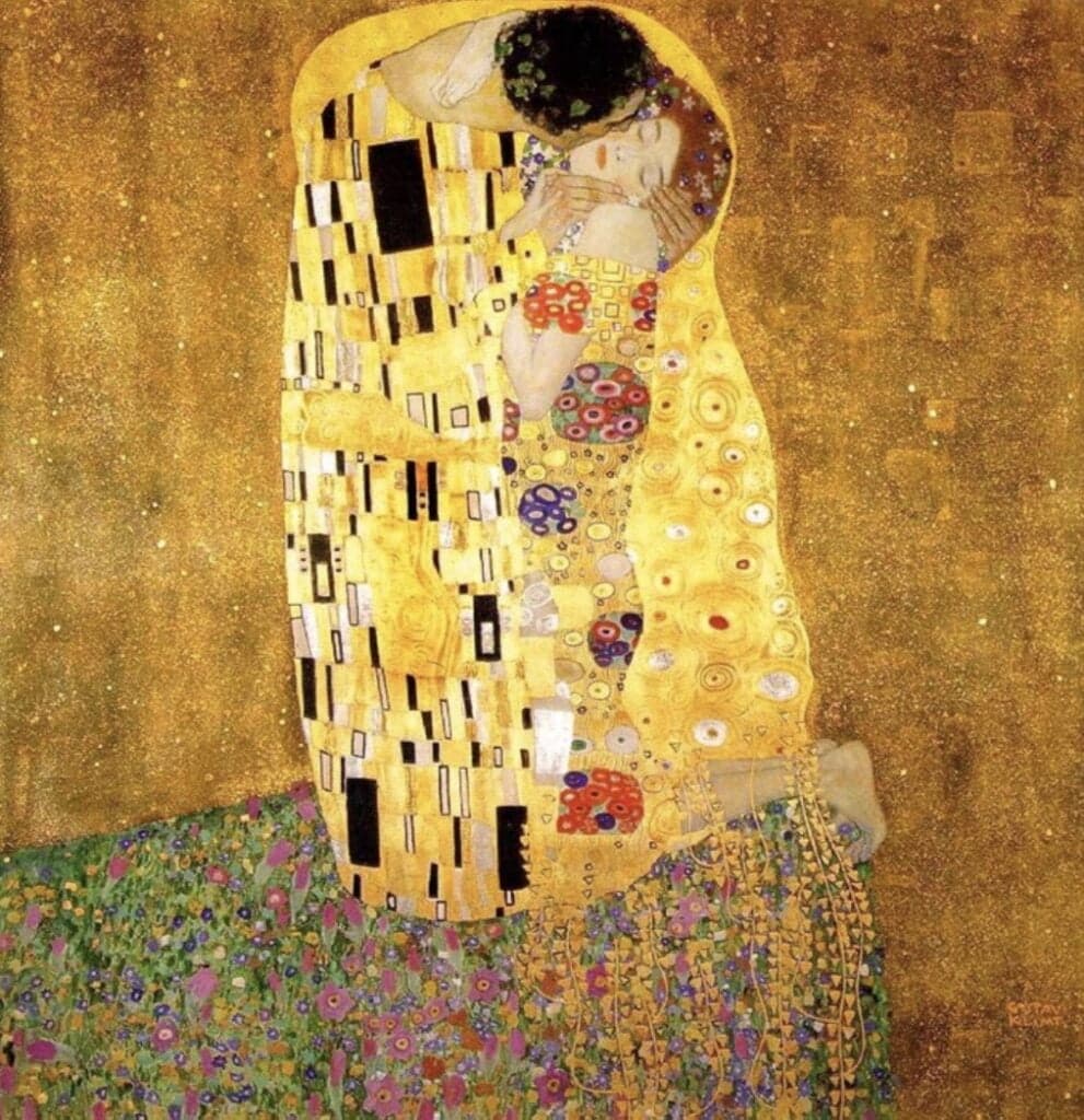 Gustav Klimt, The Kiss,   1908