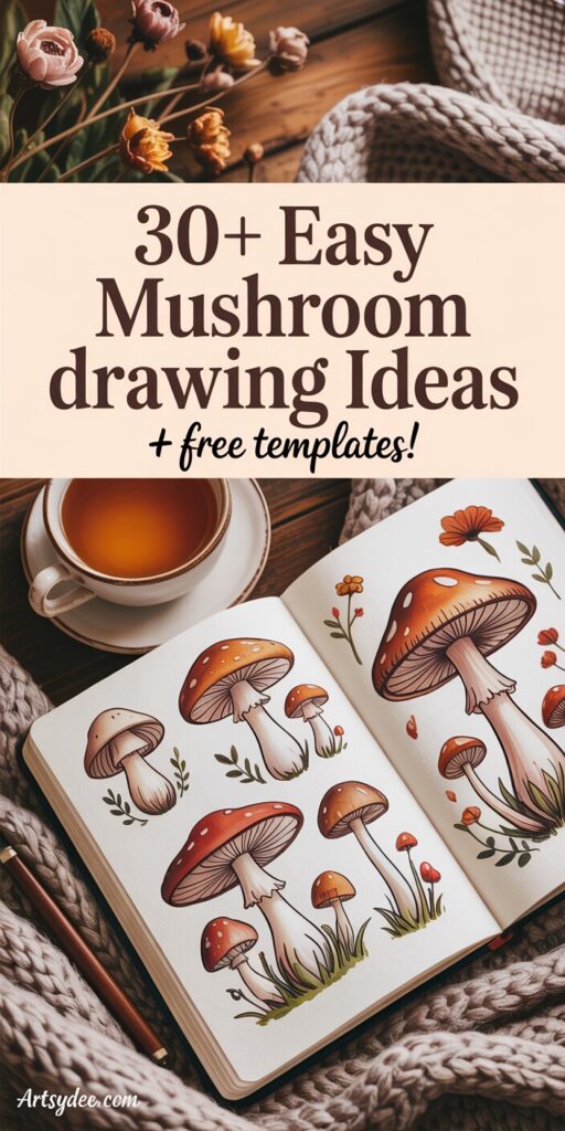 mushroom drawing ideas Artsydee